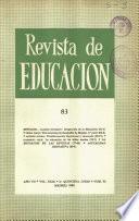 Revista de educación nº 83