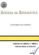 Revista de estadística 1966. Octubre-Diciembre. Volumen XXIX, núm 10-12