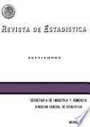Revista de estadística 1970. Septiembre