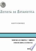 Revista de estadística 1972. Septiembre