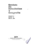 Revista de estadística y geografía