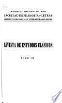 Revista de estudios clasicos