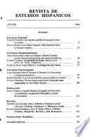 Revista de estudios hispánicos