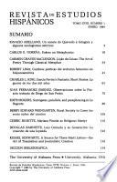 Revista de estudios hispánicos