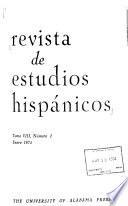 Revista de estudios hispánicos