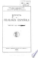 Revista de filología española