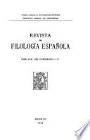 Revista de filología española