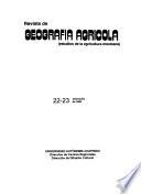 Revista de geografía agrícola
