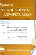 Revista de investigaciones agropecuarias