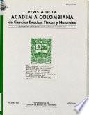 Revista de la Academia Colombiana de Ciencias Exactas, Físicas y Naturales