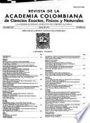 Revista de la Academia Colombiana de Ciencias Exactas, Físicas y Naturales
