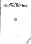 Revista de la Academia Colombiana de Ciencias Exactas, Físicas y Naturales