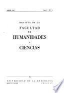 Revista de la Facultad de Humanidades y Ciencias