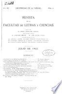 Revista de la Facultad de Letras y Ciencias