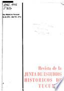 Revista de la Junta de Estudios Históricos de Tucumán