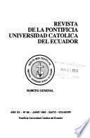 Revista de la Pontificia Universidad Católica del Ecuador
