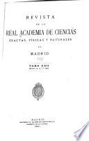 Revista de la Real Academia de Ciencias Exactas, Físicas y Naturales de Madrid