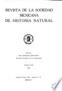 Revista de la Sociedad Mexicana de Historia Natural
