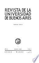 REVISTA DE LA UNIVERSIDAD DE BUENOS AIRES