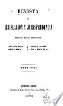 Revista de lejislación y jurisprudencia