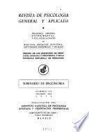 Revista de psicologia general y aplicada