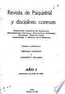 Revista de psiquiatría y disciplinas conexas