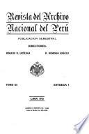 Revista del Archivo Nacional del Perú