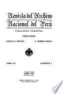 Revista del Archivo Nacional del Perú