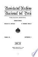 Revista del Archivo Nacional del Perú