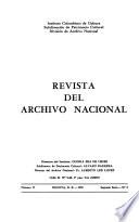 Revista del Archivo Nacional