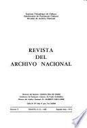 Revista del Archivo Nacional