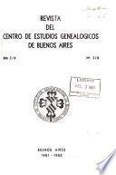 Revista del Centro de Estudios Genealógicos de Buenos Aires