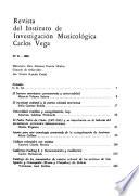 Revista del Instituto de Investigación Musicológica Carlos Vega