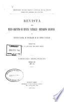 Revista del Museo Argentino de Ciencias Naturales Bernardino Rivadavia e Instituto Nacional de Investigación de las Ciencias Naturales