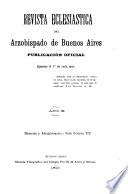Revista eclesiástica del Arzobispado de Buenos Aires