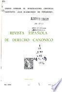 Revista española de derecho canónico