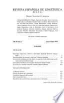 Revista española de lingüística