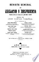 Revista general de legislación y jurisprudencia