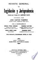 Revista general de legislación y jurisprudencia