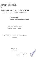 Revista general de legislación y jurisprudencia