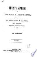 Revista general de legislación y jurisprudencia