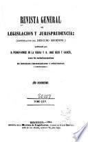 Revista general de legislación y jurisprudencia