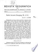 Revista geográfica del Instituto Panamericano de Geografía e Historia