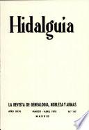 Revista Hidalguía número 147. Año 1978