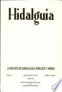 Revista Hidalguía número 232-233. Año 1992