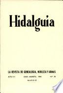 Revista Hidalguía número 59. Año 1963