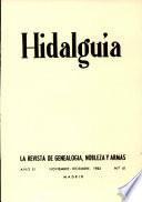 Revista Hidalguía número 61. Año 1963