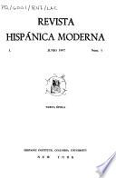Revista hispánica moderna