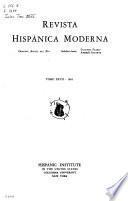 Revista hispánica moderna