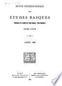 Revista internacional de los estudios vascos